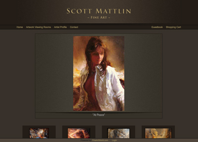Fine Art Website Example - Artist Scott Mattlin